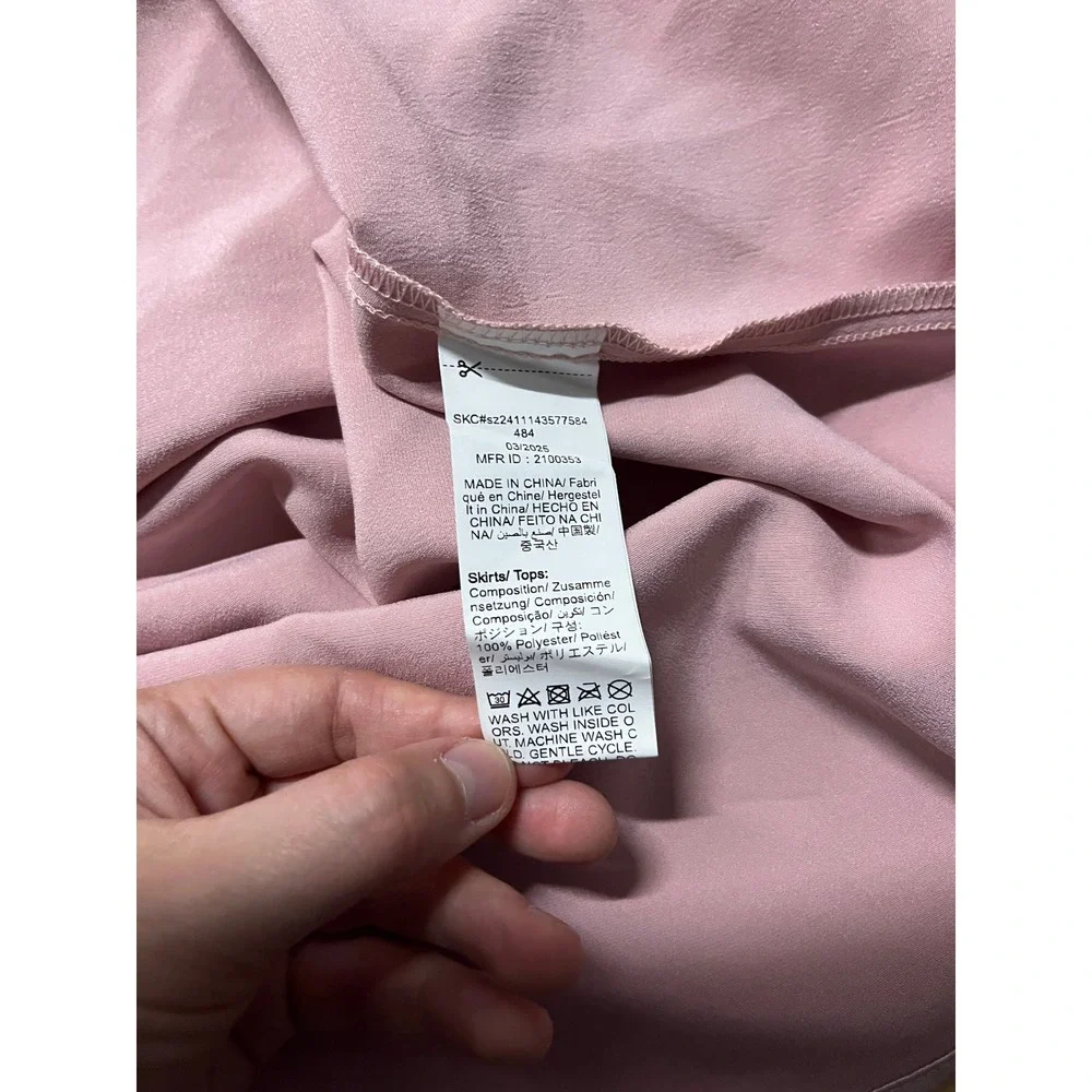 Coquette Balletcore Romantic Feminine Womens Maxi Skirt‎ M Pink Minimalist